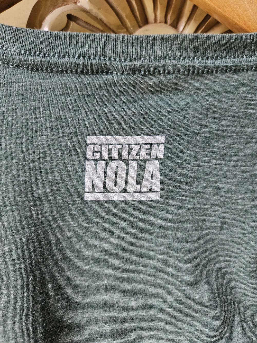 Citizen Green Graphic Crop Tee with Beignets Bubble - Picture 4 of 5